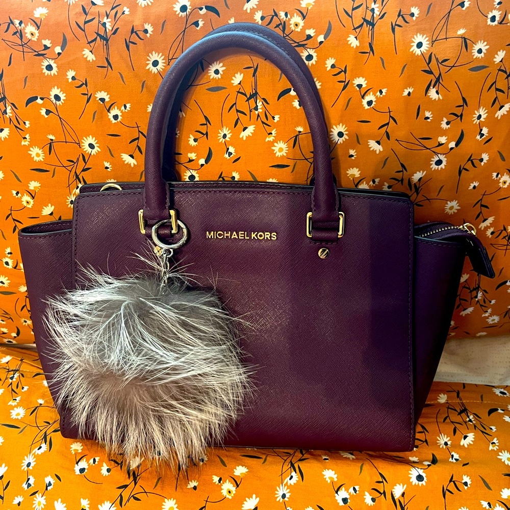 Purple mk hand bag